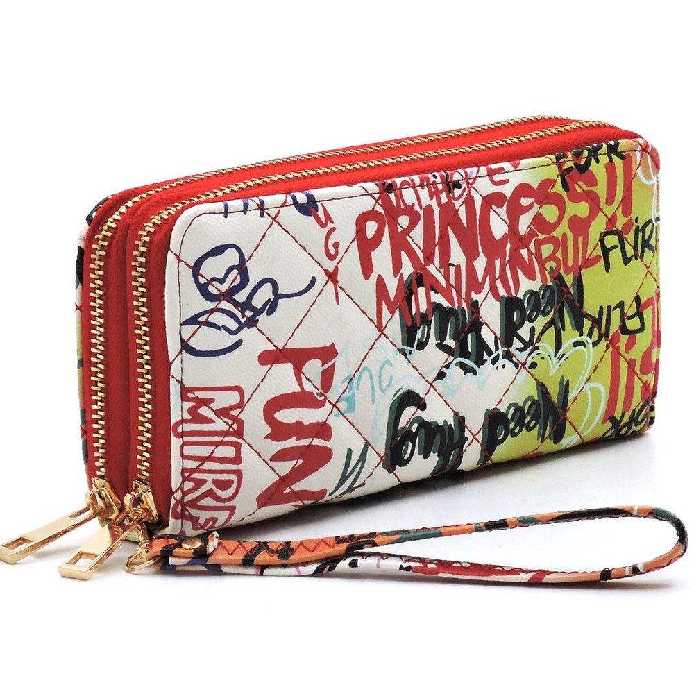 Graffiti "What's in your Mind" Quilted Wri…
